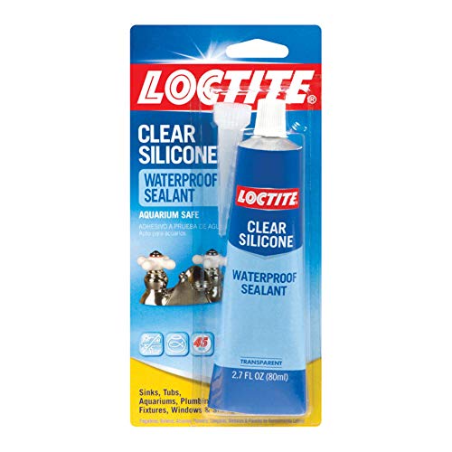 Loctite Clear Silicone Waterproof Sealant 2.7-Ounce Tube (908570)