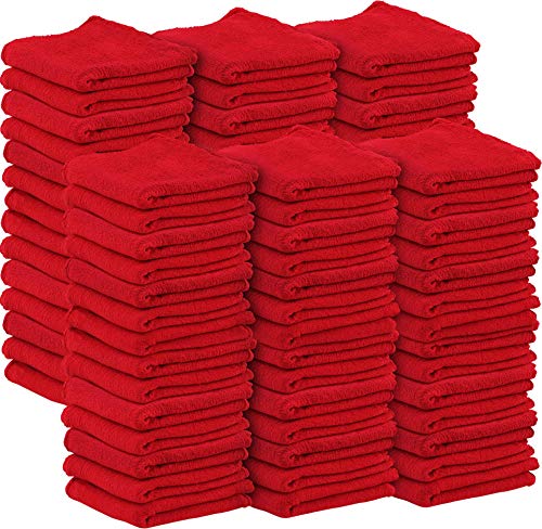 Utopia Towels 100 Pack Red Shop Towels