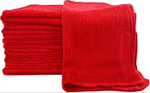 Utopia Towels 100 Pack Red Shop Towels