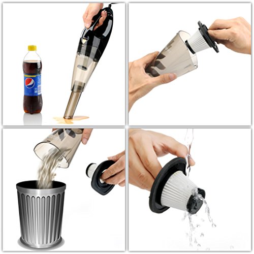 Onshowy （Upgraded） Car Vacuum Cleaner, 12V 80W Auto Vacuum Cleaner 3 in 1 Handheld Vacuum with 13.2 Foot (14m) Power Cord.