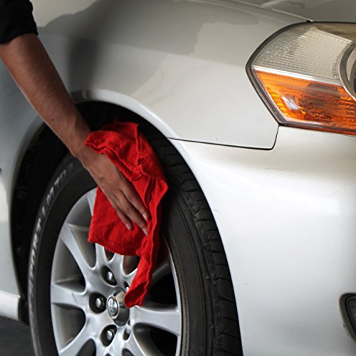 Utopia Towels 100 Pack Red Shop Towels