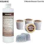 Keurig Brewer Maintenance Kit with Descaling Solution