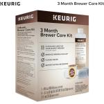 Keurig Brewer Maintenance Kit with Descaling Solution