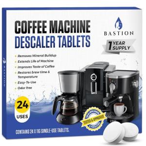 Coffee Machine Descaler Tabs 24-Pack for All Brands