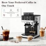 Hausmojo Espresso Machine with Grinder and Frother