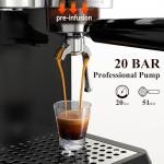 Hausmojo Espresso Machine with Grinder and Frother
