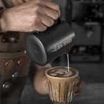Matte Black Stainless Steel Milk Frothing Pitcher