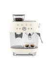 Smeg Semi-Automatic Espresso Machine with Grinder - Cream