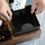 Wooden Espresso Knock Box for Easy Grounds Disposal
