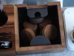 Wooden Espresso Knock Box for Easy Grounds Disposal