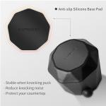 Diamond-Shaped Espresso Knock Box with Cleaning Brush