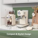 Gevi 20 Bar Espresso Machine with Grinder & Frother