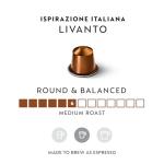 Nespresso Original Line Livanto Medium Roast Pods, 50 Count