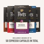 Peet's Coffee Espresso Capsules Variety Pack, 50 Count
