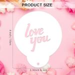 15-Piece Coffee Art Stencil Set