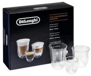 DeLonghi Set of 6 Coffee Glasses