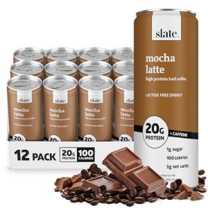 Slate Milk Mocha Latte Protein Iced Coffee 11oz 12pk