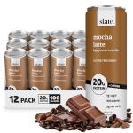 Slate Milk Mocha Latte Protein Iced Coffee 11oz 12pk