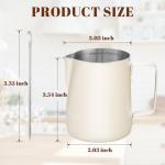 Amrules 12oz Milk Frothing Pitcher with Scale