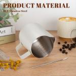 Amrules 12oz Milk Frothing Pitcher with Scale