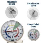 Stainless Steel Milk Thermometer with Clip