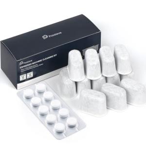 Espresso Machine Cleaning Tablets and Filters Set
