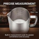 12oz Stainless Steel Milk Frothing Pitcher for Lattes