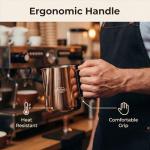 12oz Stainless Steel Milk Frothing Pitcher for Lattes