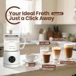 Casimhu Electric Milk Frother and Steamer 4-in-1