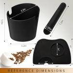 Espresso Knock Box and Tamper Mat Set