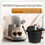 Espresso Knock Box and Tamper Mat Set
