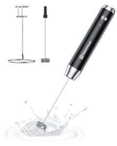 Rechargeable Handheld Milk Frother with Stand