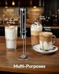 Rechargeable Handheld Milk Frother with Stand