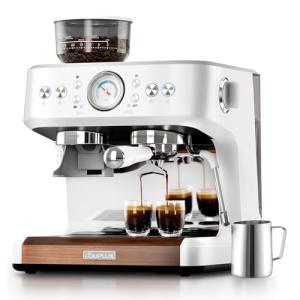 COUPLUX 58MM Espresso Machine with Grinder & Frother