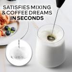 Zulay Kitchen Milk Frother Wand - Electric Drink Mixer