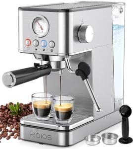 KOIOS 1200W Semi-Automatic Espresso Machine with Steam Wand