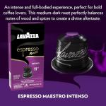 Lavazza Espresso Maestro Intenso Aluminum Capsules (60 Pack)