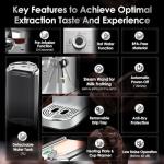 CoOptVal 20-Bar Espresso and Coffee Machine