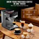 TENKER All-in-One Espresso Machine with Grinder