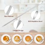 Amrules 12oz Stainless Steel Milk Frothing Pitcher