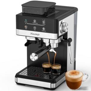 Hausmojo Espresso Machine with Grinder and Frother