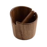 Acacia Wood Espresso Knock Box for Coffee Grounds