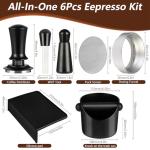 6-Piece Espresso Accessories Kit with Tamper Tools
