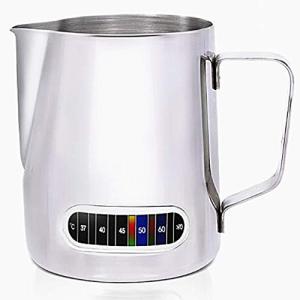 Stainless Steel Milk Frothing Pitcher with Thermometer