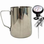 Milk Frother Pitcher with Thermometer – 21 Ounces
