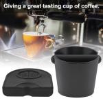 Espresso Knock Box with Silicone Tamper Mat