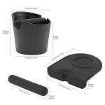 Espresso Knock Box with Silicone Tamper Mat