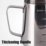 12oz Stainless Steel Milk Frothing Pitcher with Thermometer
