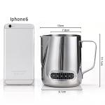 Stainless Steel Milk Frothing Pitcher with Thermometer