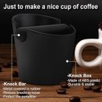 Espresso Knock Box with Silicone Tamper Mat